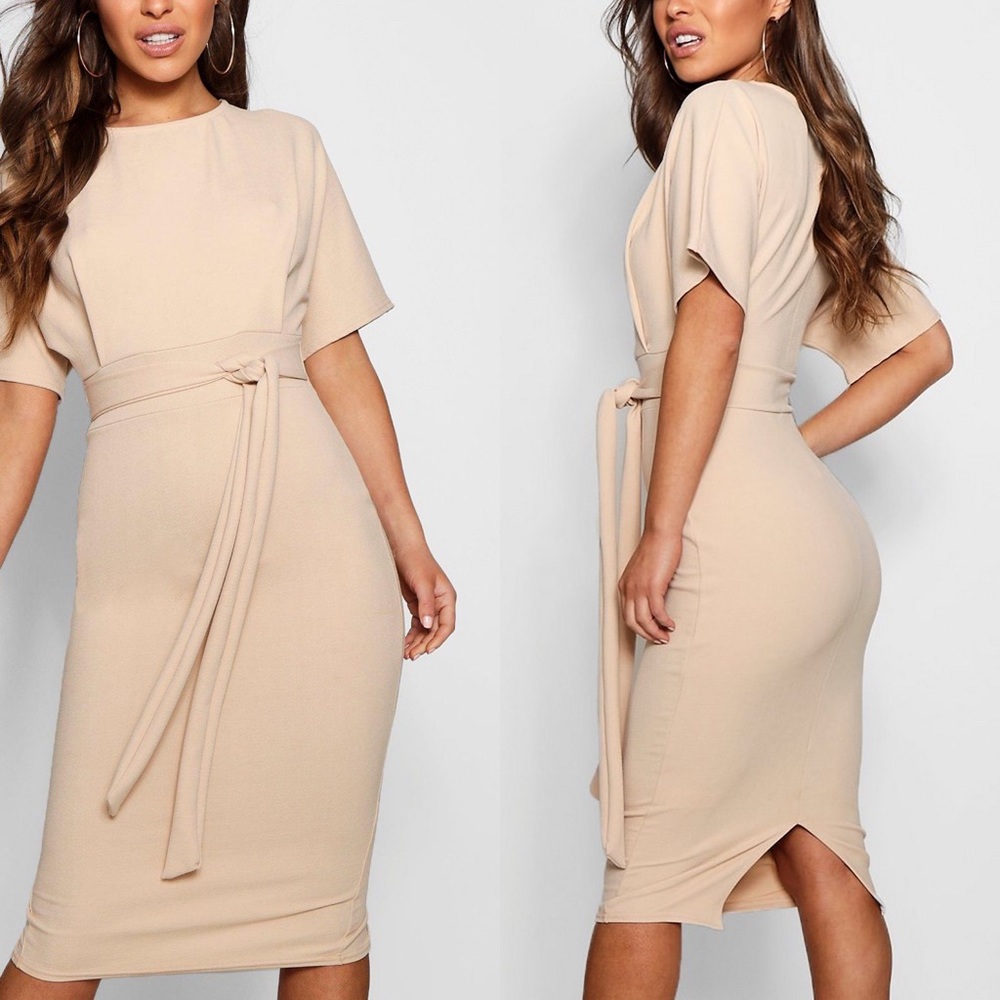 ⭐️3/$20 SALE⭐️ BOOHOO MIDI DRESS in Blush
